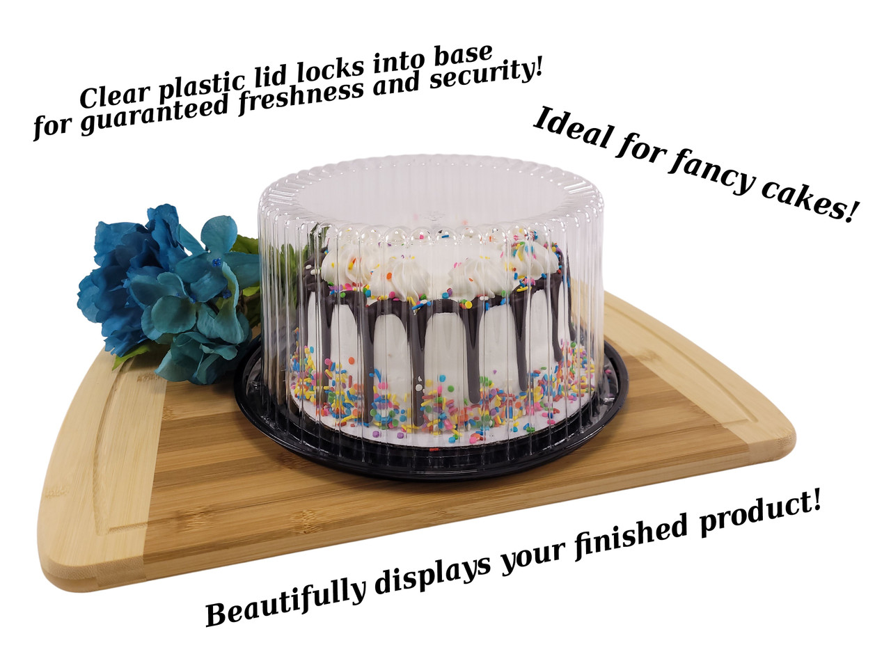 9"  Cake Container for 2-3 layers  Case of 80 - #WG27