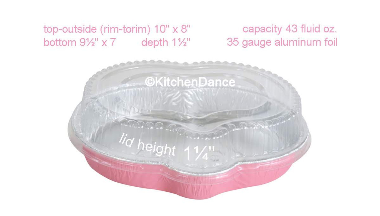 Easter Bunny Disposable Foil Pan with Plastic Lid - Case of 100 - #4081P