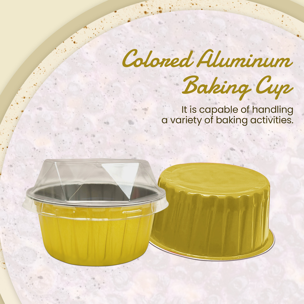 Disposable Lamikins Aluminum Foil Baking Cup With Lid Mini - Temu