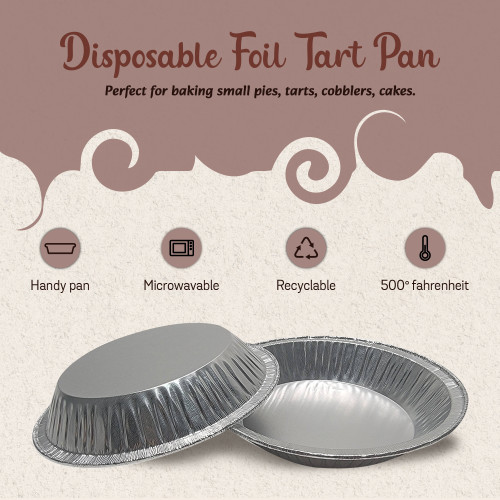 4¼" Disposable Small Foil Tart Pan - Shallow - Case of 1000  #416  