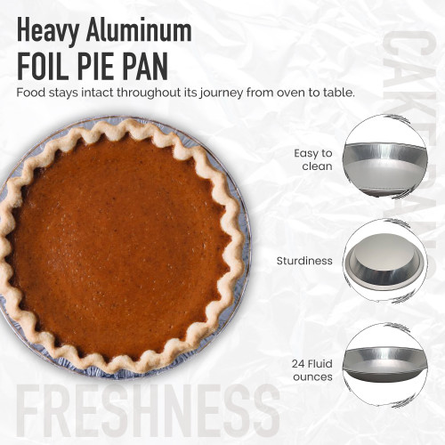 6 Heavyweight Individual Size Foil Pie Pan - #622