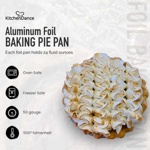 KitchenDance 9" Smoothwall Foil Pie Pan - Case of 500  #922