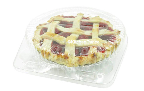 6" Plastic Clamshell Pie Container - Case of 300  #CPC106