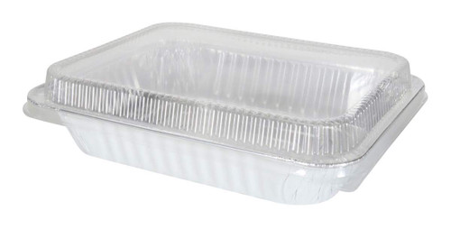 Disposable Aluminum Foil Two Compartment Hot Dog Tray #215 