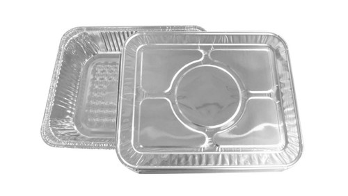 Medium Depth 1/2 Size Steam Table Pan with Foil Lid - Case of 100 - #4255L