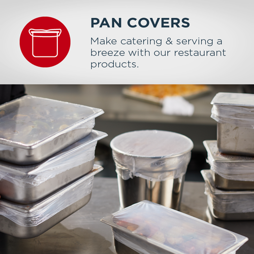 Shrink Tight Ovenable Pan Covers for 1/3 Size Pan - Case of 50  - #44652