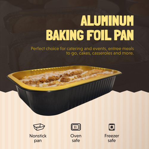 5 x 5 Heavy Aluminum Square Foil Pan with Lid Combo - Case of 500- #A69P