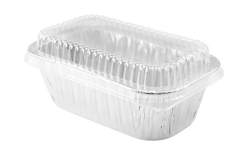 Plastic lid for 1 lb. Disposable Aluminum Mini Loaf Pan  - Case of 200 - #PL-5000
