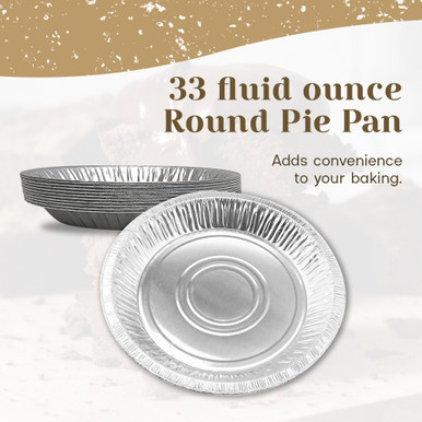 Pactiv® Aluminum Foil 10 Wide Extra Deep 32 oz Pie Plate (23045Y)