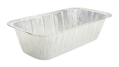 18337 Disposable Aluminum Foil Loaf Pan Straight Smooth Sides - 193