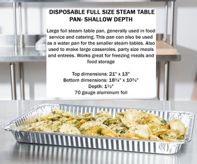 Full Size Steam Table Take Out Boxes (Jumbo)