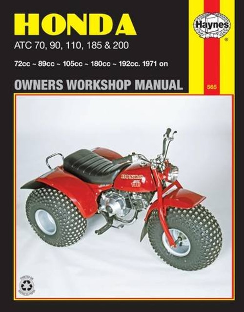 Honda ATC 70, 90, 110, 185 & 200, 1971 on (Owners Workshop Manual) (Haynes Repair Manuals)