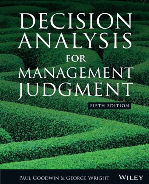 Decision Analysis for Management Judgment