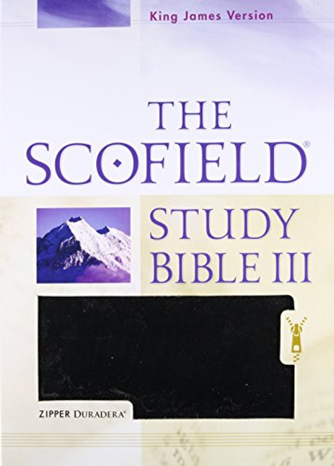 Holy Bible: King James Version, The Scofield Study Bible III, Duradera Zipper Black