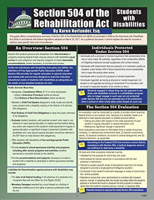 Section 504 of the Rehabilitation Act: Students with Disabilities, 2nd Edition