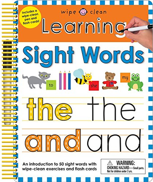 Wipe Clean: Learning Sight Words: Includes a Wipe-Clean Pen and Flash Cards! (Wipe Clean Learning Books)