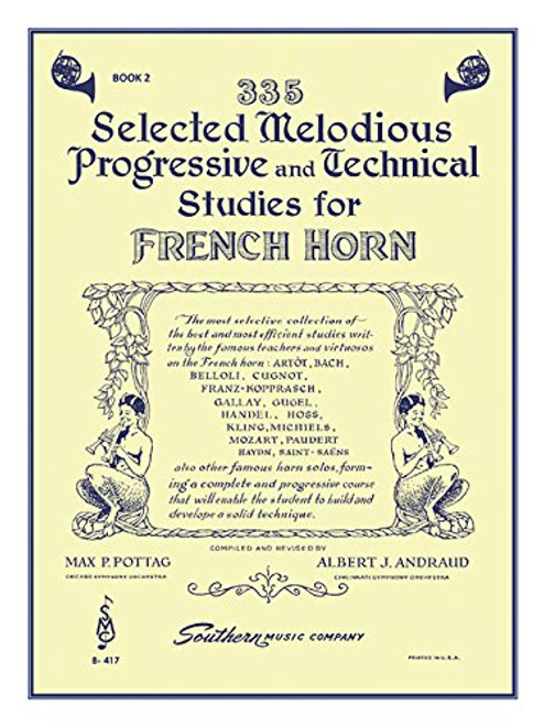 335 Selected Melodious Progressive & Technical Studies: Horn