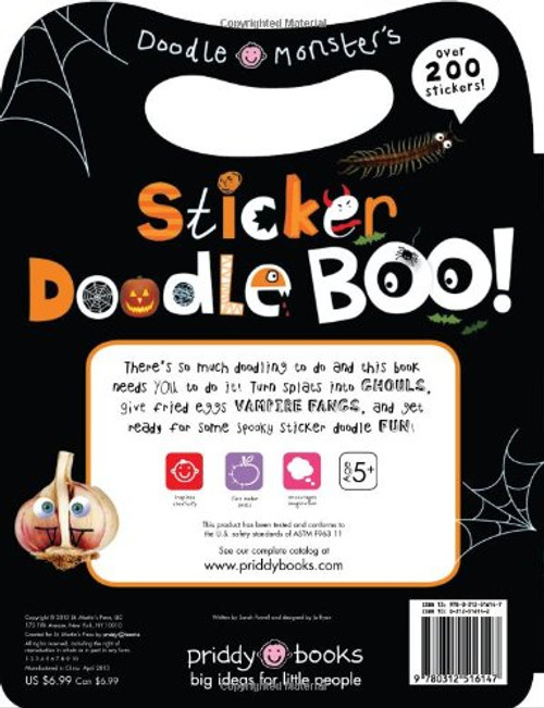 Sticker Doodle Boo!: Things that Go Boo! With Over 200 Stickers