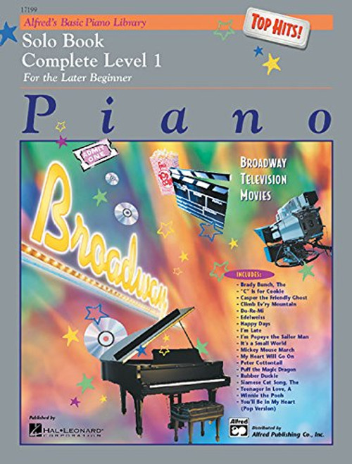 Alfred's Basic Piano Library Top Hits! Solo Book Complete, Bk 1: For the Later Beginner