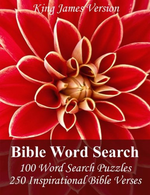 King James Bible Word Search: 100 Word Search Puzzles with 250 Inspirational Bible Verses in Jumbo Print
