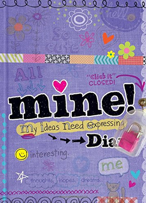 Mine! Diary - Sparkly Lock & Keys - Girls 8+ - Illustrated and Activities