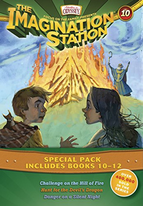 Imagination Station Books 3-Pack: Challenge on the Hill of Fire / Hunt for the Devil's Dragon / Danger on a Silent Night (AIO Imagination Station Books)