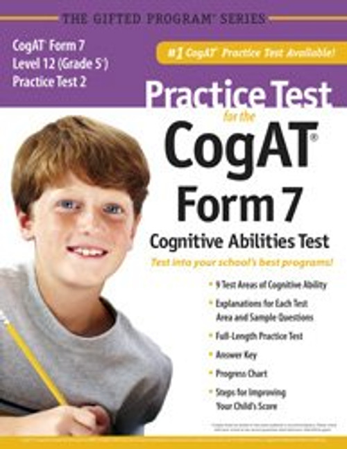Practice Test for the CogAT Form 7 Level 12 (Grade 5*) Practice Test 2