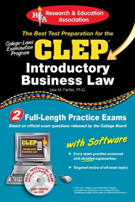 CLEP Introductory Business Law with CD (CLEP Test Preparation)