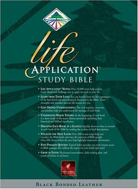 Life Application Study Bible, New Living Translation Black Bonded Leather