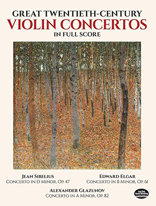 Great Twentieth-Century Violin Concertos in Full Score (Dover Music Scores)