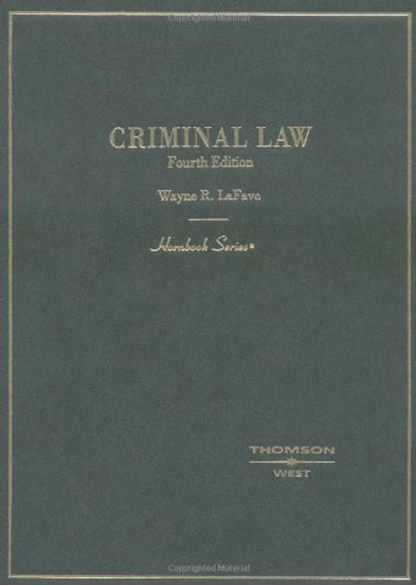 Criminal Law (Hornbook Series)