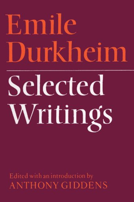 Emile Durkheim: Selected Writings