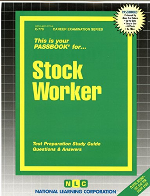 Stock Worker(Passbooks) (Career Examination)