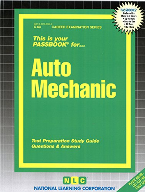 Auto Mechanic(Passbooks) (Career Examination Passbooks)