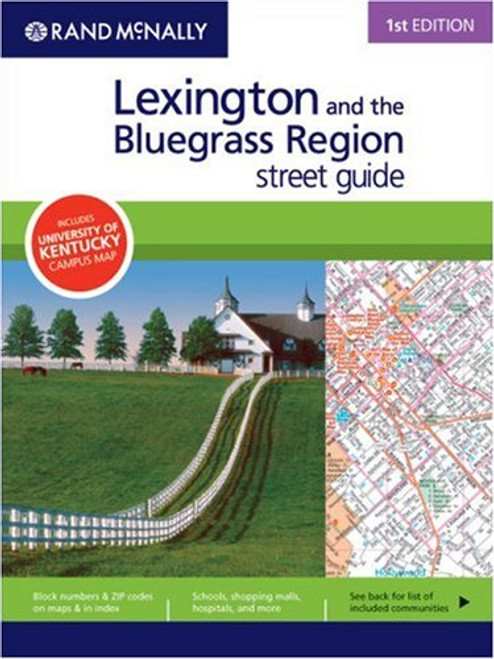 Rand McNally 1st Edition Lexington and the Bluegrass Region street guide