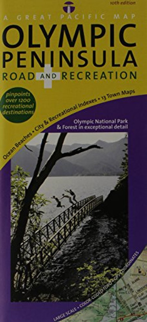 Olympic Peninsula/ Washington Coast, Road & Recreation Map, 10th Edition