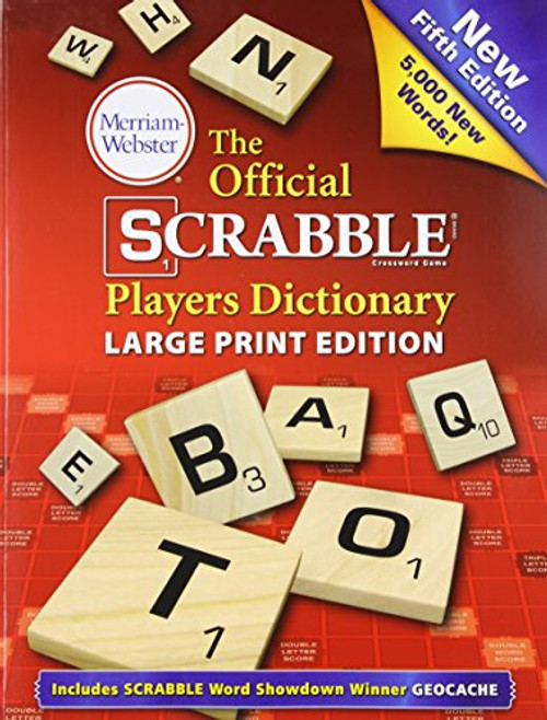 The Official Scrabble Players Dictionary, New 5th Edition (large print, paperback) 2014 copyright