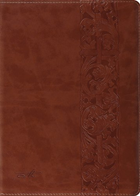 ESV MacArthur Study Bible (Natural Brown/Woodcut design)