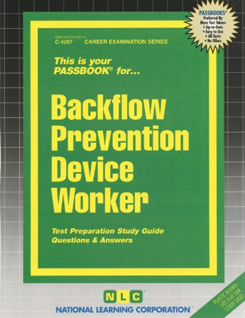 Backflow Prevention Device Worker (Passbooks)