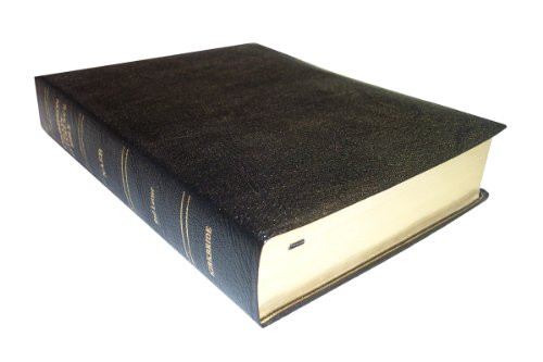 NASB - Black Genuine Leather - Regular Size - Thompson Chain Reference Bible (016060)