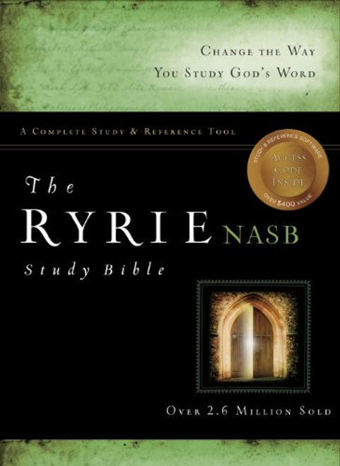 The Ryrie NAS Study Bible Bonded Leather Burgundy Red Letter (Ryrie Study Bibles 2012)