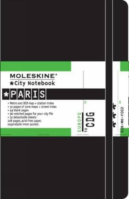 Moleskine City Notebook - Paris, Pocket, Black, Hard Cover (3.5 x 5.5) (City Notebooks)