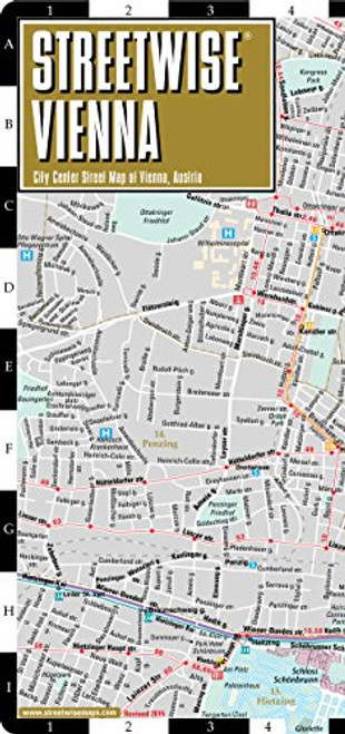 Streetwise Vienna Map - Laminated City Center Street Map of Vienna, Austria