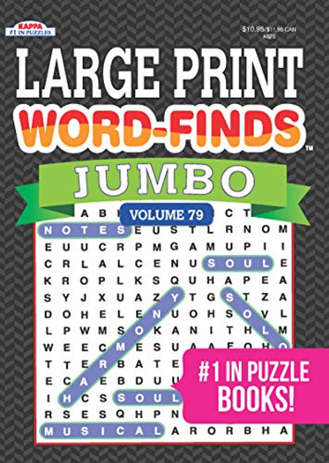 JUMBO Large Print Word-Finds Puzzle Book-Word Search Vol 79