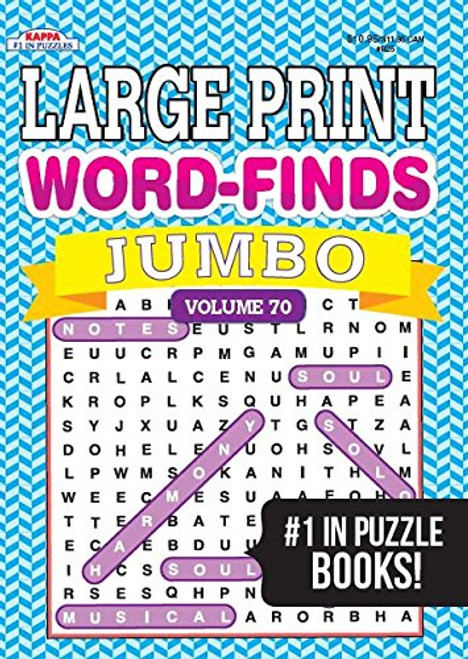 Jumbo Large Print Word-Finds Puzzle Book-Word Search Vol 70