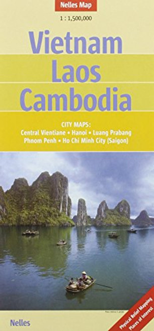 Vietnam, Laos and Cambodia Nelles map