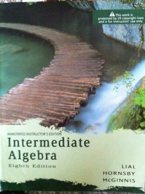 Intermediate Algebra, 8th Annotated Instructor's Edition