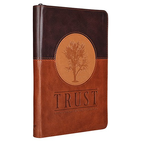 Trust Three-tone Zippered Flexcover Journal - Jeremiah 17:7-8