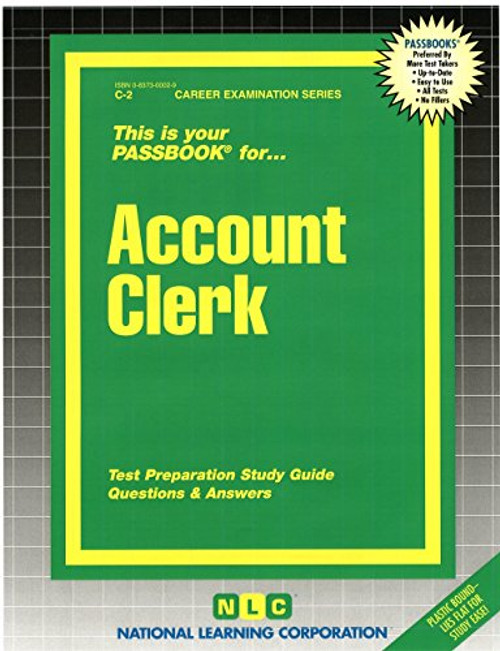 Account Clerk(Passbooks) (Career Examination Series: C-2)