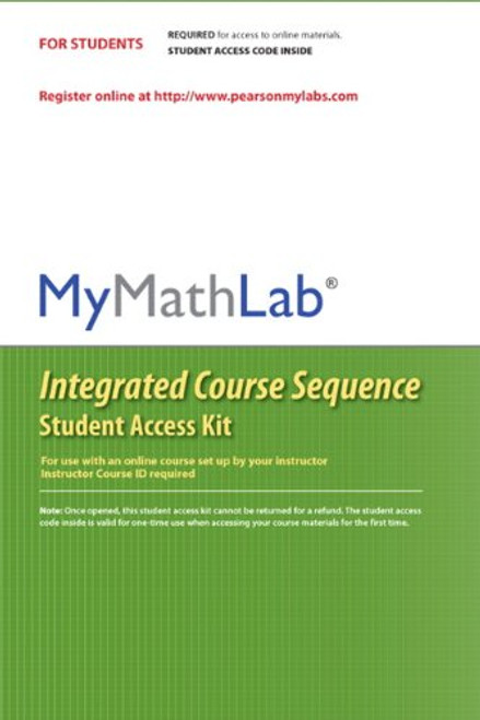MyLab Math CourseCompass Integrated Course Sequence -- Standalone Access Card
